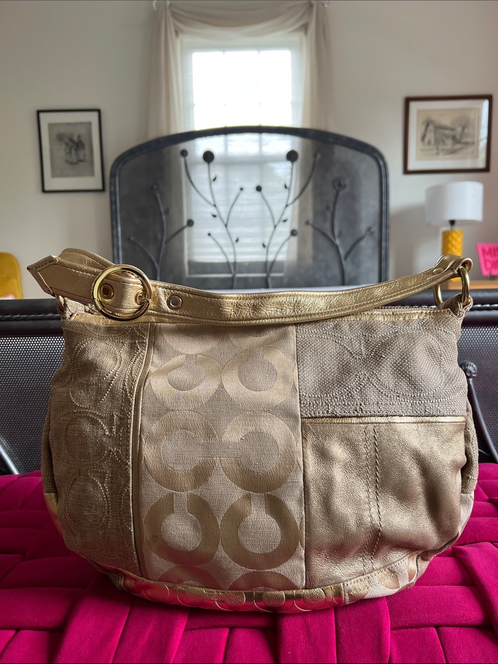 Coach Y2K Ali Patchwork Bag-EUC - Picture 5 of 13